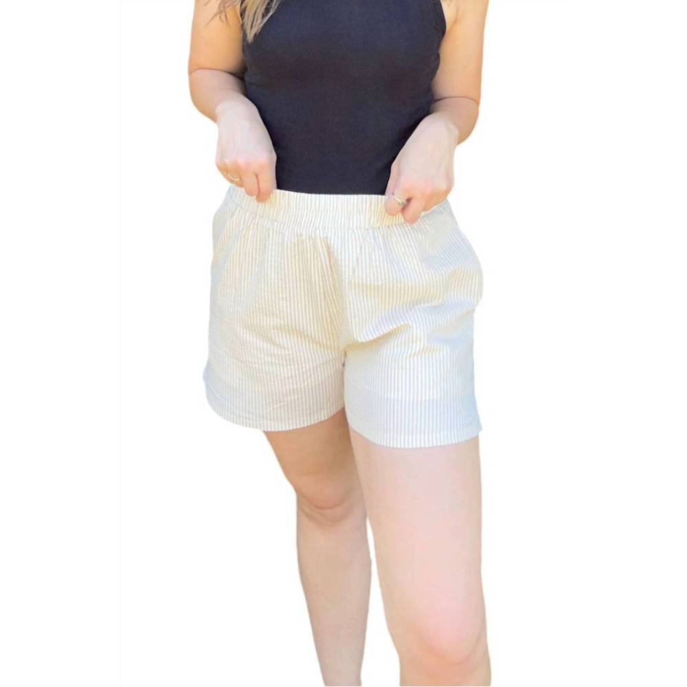 NEW MOD REF striped boxer shorts in beige